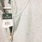 LRL women's L sleeveless full zip mock neck pocketed jogger vest jacket Gray Size L Photo 2