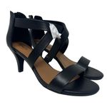 Style & Co Paysonn Faux Leather Dress Sandals Heels Black 8.5 Photo 0