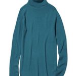 Uniqlo Merino Ribbed Turtleneck Sweater Green NWT XXS Photo 0