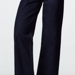 ZARA Cropped 90’s Jeans ZW Premium Dark Wash Wide Leg size 2 Photo 0