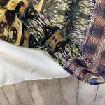 Everly ‎ Dress Medium Multi Print Shift Knee Length Sheer Tribal Geometric Boho Photo 5