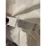 ZARA Women 100% Cotton White Maxi A-Line Skirt Ocean Embroidered Lined Tassel M Photo 7