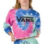 Vans tie dye crop sweatshirt sz Large Photo 0