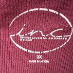 INC Waterfall Cardigan Womens 2X Stretch Soft Career Workwear Business Casual Red Photo 1