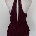 LA Hearts Maroon Surplice Top Photo 1