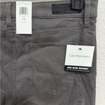 Calvin Klein Jeans Mid Rise Skinny Sateen Soft Pants Dark Grey Size 12 NEW Photo 5