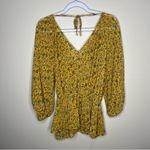 Ophelia Roe  Sheer‎ Chiffon Floral Print Wrap Blouse Photo 1