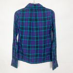 Element Plaid Blue & Purple Women's Flannel Button Down Shirt Size Small Photo 5