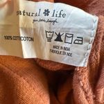 Natural Life Carrington Wide Leg Jumpsuit Rust 100% Cotton Small Boho Casual Photo 3