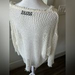 IRO White Crew Neck Sweater with Airy Knit Photo 4