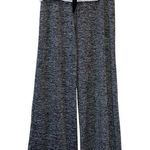 Black & Gray Heathered Wide Leg Pants Size XL Photo 0