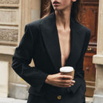 ZARA NWT Blazer large buttons - ZW Collection Wool Blend Bloggers Fave Photo 0