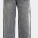 Micas  Asymmetric Waist Straight‎ Leg Jeans Gray Size Small Photo 0