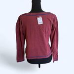 Free People FFree People Wild Ginger long sleeve top with blue trim Size Large NEW Photo 3