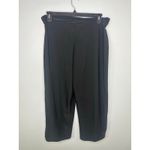 Spanx Wide Leg Cropped Pull On Pants Women's Plus Size 1X Black Flowy Stretch Photo 1