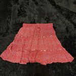 Princess Polly  red floral print mini skirt size 0 women’s Photo 5