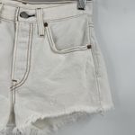 Levi's Premium 501 Shorts Ivory Cut Off Button Fly Jean Denim Women’s Size 25 Photo 4