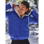 Athleta New  S Aire Puffer Jacket Borealis Purple Small Regular Photo 2