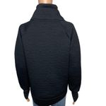 Athleta Jacquard Elevation Quilted Oversized Pullover Size Small Black Photo 3