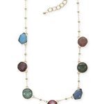 Style & Co Mixed Color Stone Statement Necklace in Gold-Tone NWT MSRP $30 Photo 0