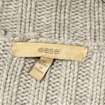 easel  Grey Black Lace Crotchet Open Front Cardigan Sweater Size Large Photo 2