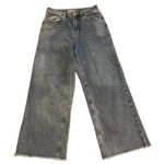 Topshop High Waist Crop Raw Hem Straight Leg Jeans 28 Photo 2