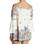 Tassels N Lace OTS Bell Sleeve Top - Size L - NWOT Photo 6