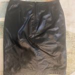 Apostrophe Black Leather Pencil Knee Skirt Size 8 (10037). Used Condition. Make an offer! Photo 2