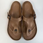 Birkenstock  41 US 10 10.5 EVA Gizeh Waterproof Metallic Copper Sandals Plastic Photo 5