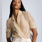 Kenneth Cole  Women's Organza Boyfriend Blazer Photo 3