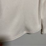 Banana Republic  Off White Ribbed Square Neck Sweater Photo 6