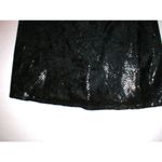 Bisou Bisou New  Michele Bohbot 6 Mini Skirt Black Snake Shimmer Lace up back 28 Photo 3