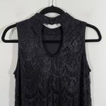 Love, Fire Love Fire Women's Black Delicate Lace Halter Mini Dress Size M Roaring 20s Style Photo 2