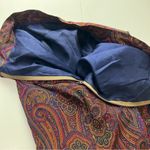 Burgundy‎ Skirt 90s Y2K DARK Academia Midi Skirt Dark Paisley Library Poet Purple Photo 9