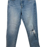 Universal Threads Universal Thread Womens 10R Mid Rise 80s Slim Distressed Light Wash Jeans Photo 0