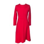 COS NWT  Panelled Asymmetric Dress Red SZ 12 Holiday Party Chic Photo 3
