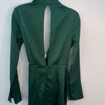 ASOS  Emerald green satin dress Photo 10