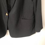 H&M  Single Breasted One Button Closure Black Blazer Jacket Women’s Size XL Photo 4