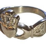 Stainless‎ steel Claddagh ring size 5.5 Silver Photo 5