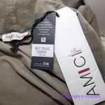 New! Amici by Baci Italy made Vintage Look Cotton swing style Overcoat, size M Brown Size M Photo 10