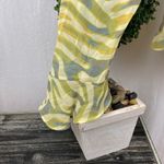 RUNAWAY THE LABEL Runaway Yellow & Gray Long Sleeve Olympia Sivella Print Ruffle Blouse Top NEW S Photo 3