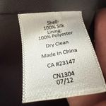 Talbots 100% Silk Blouse Pink Black Stripe 3/4 Sleeve Dupioni Cocktail Party Top Photo 3