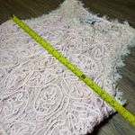Sans Souci  Dainty Feminine Pink Peach Lace Cropped Sleeveless Top Medium Photo 5