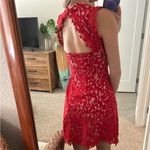 Francesca’s red lace festive holiday dress size XS Photo 2