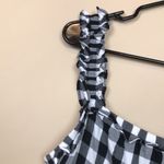 Old Navy  Women’s Buffalo Check Plaid Black White Tiered Tank Maxi Dress Photo 3