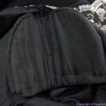 Laurence Kazar  vintage black‎ maxi dress with clear bead and white pearl, L Photo 14