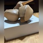 Dream Paris NWB Stiletto nude heels ankle strap platform peep toe women 8 Photo 3