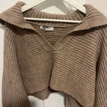 ZARA Collared Cropped Sweater Photo 1
