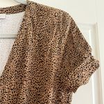Loft  NWT Leopard Print Button Front Long Midi Dress Photo 1
