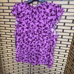 Terra & Sky  Purple Floral Blouse Size 4X Photo 1